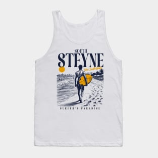 Vintage Surfing South Steyne, New South Wales NSW Australia // Retro Surfer Sketch // Surfer's Paradise Tank Top